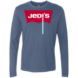 T-Shirts Indigo / S Jedi's Men's Premium Long Sleeve