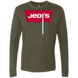 T-Shirts Military Green / S Jedi's Men's Premium Long Sleeve