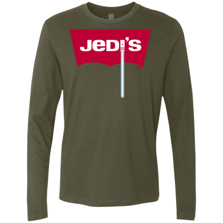 T-Shirts Military Green / S Jedi's Men's Premium Long Sleeve