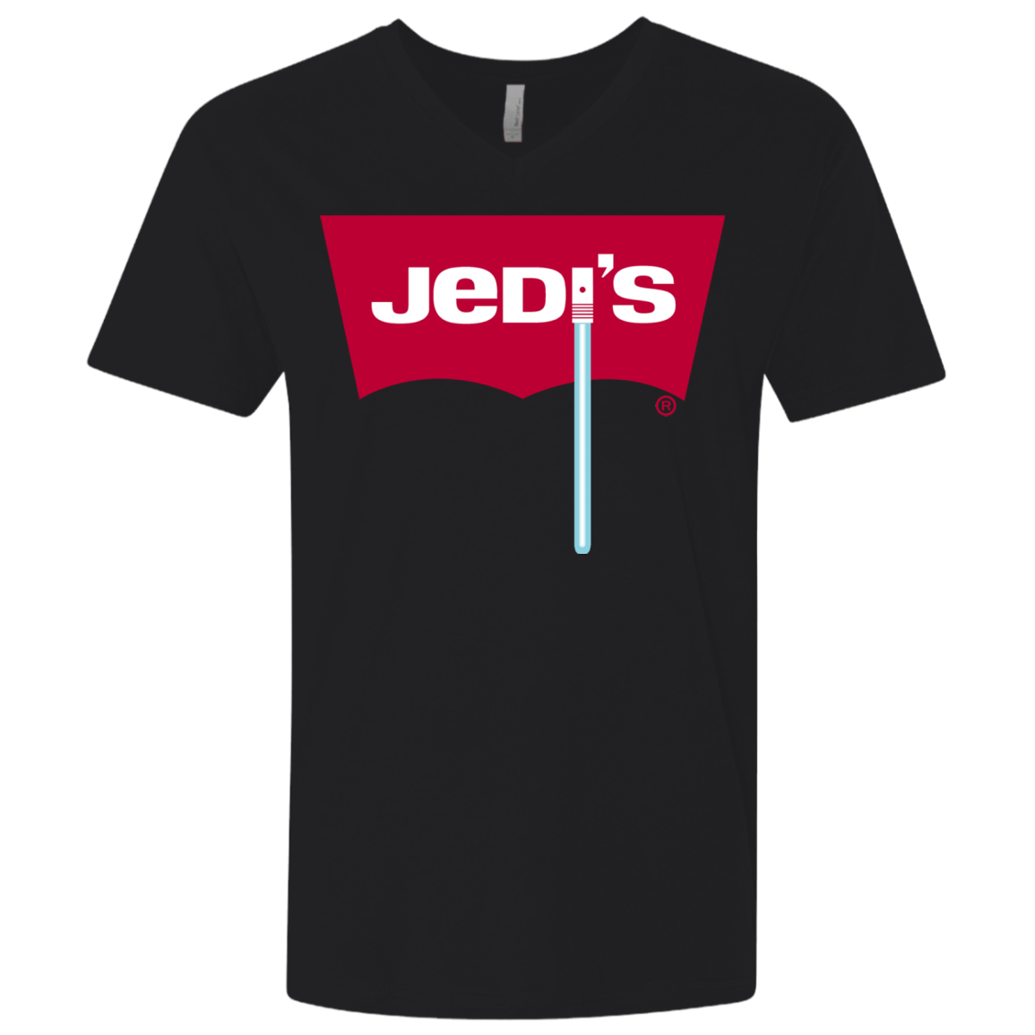 T-Shirts Black / X-Small Jedi's Men's Premium V-Neck