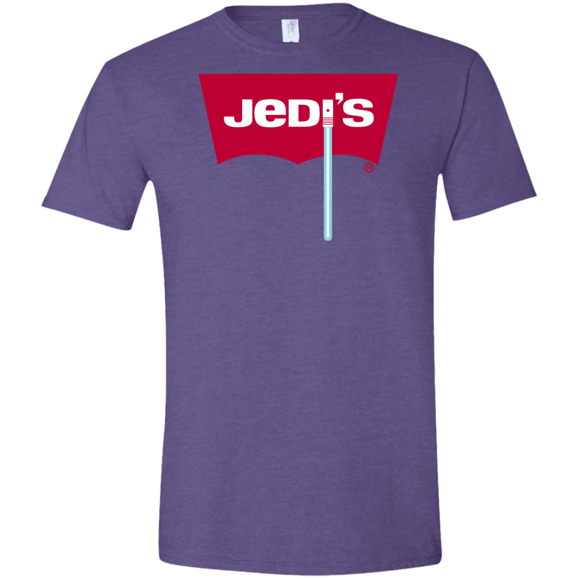T-Shirts Heather Purple / S Jedi's Men's Semi-Fitted Softstyle