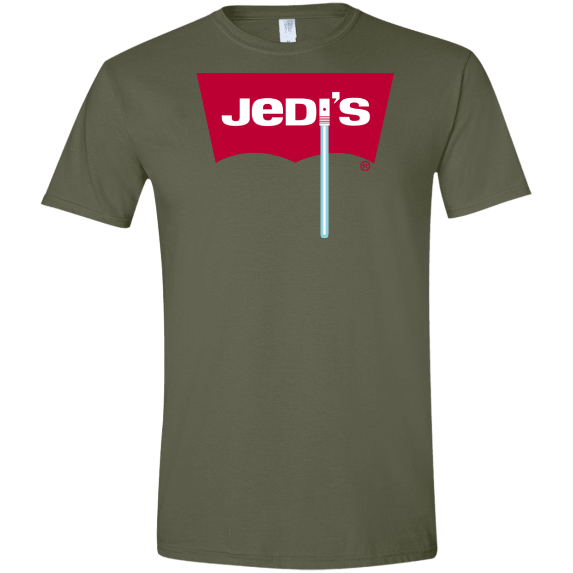 T-Shirts Military Green / S Jedi's Men's Semi-Fitted Softstyle