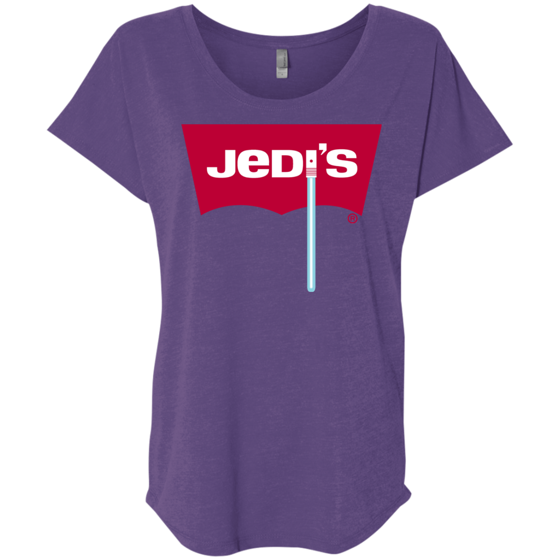 T-Shirts Purple Rush / X-Small Jedi's Triblend Dolman Sleeve