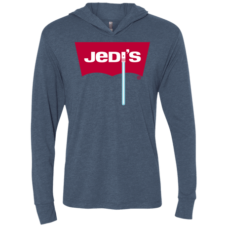 T-Shirts Indigo / X-Small Jedi's Triblend Long Sleeve Hoodie Tee