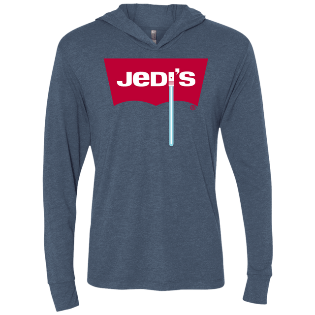 T-Shirts Indigo / X-Small Jedi's Triblend Long Sleeve Hoodie Tee