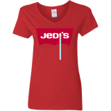 T-Shirts Red / S Jedi's Women's V-Neck T-Shirt