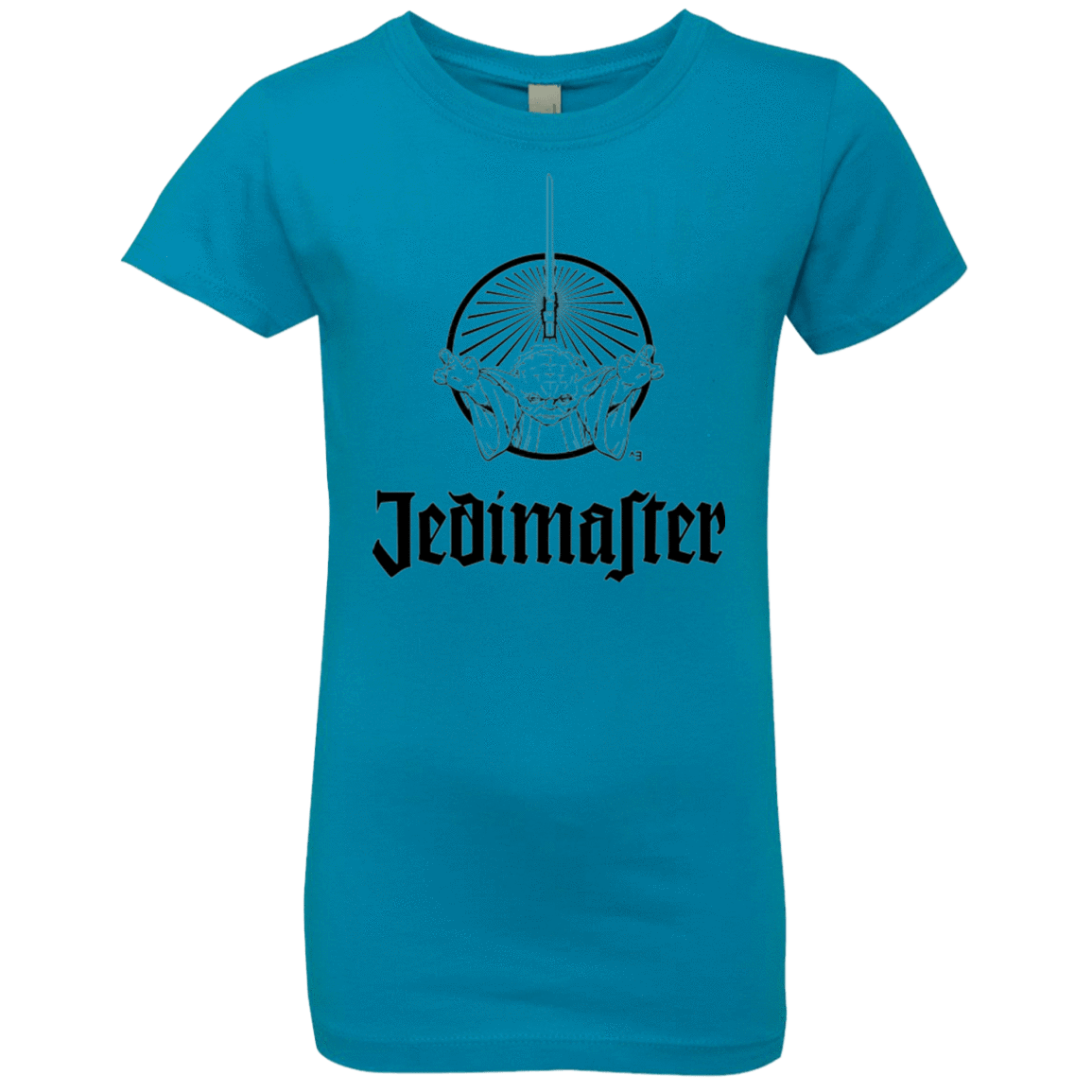 T-Shirts Turquoise / YXS Jedimaster Girls Premium T-Shirt