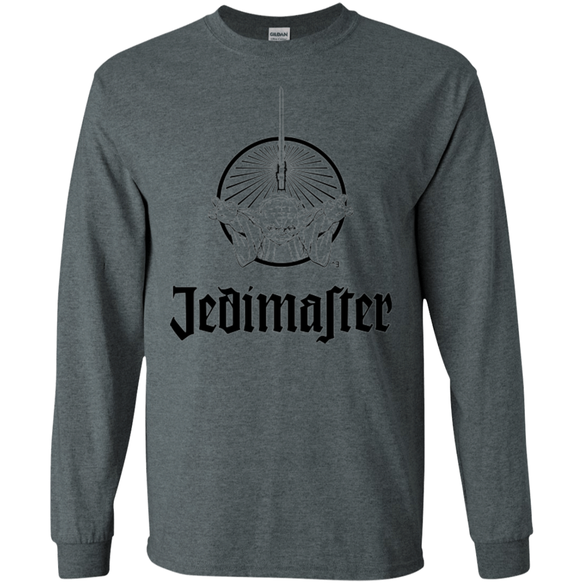 T-Shirts Dark Heather / S Jedimaster Men's Long Sleeve T-Shirt