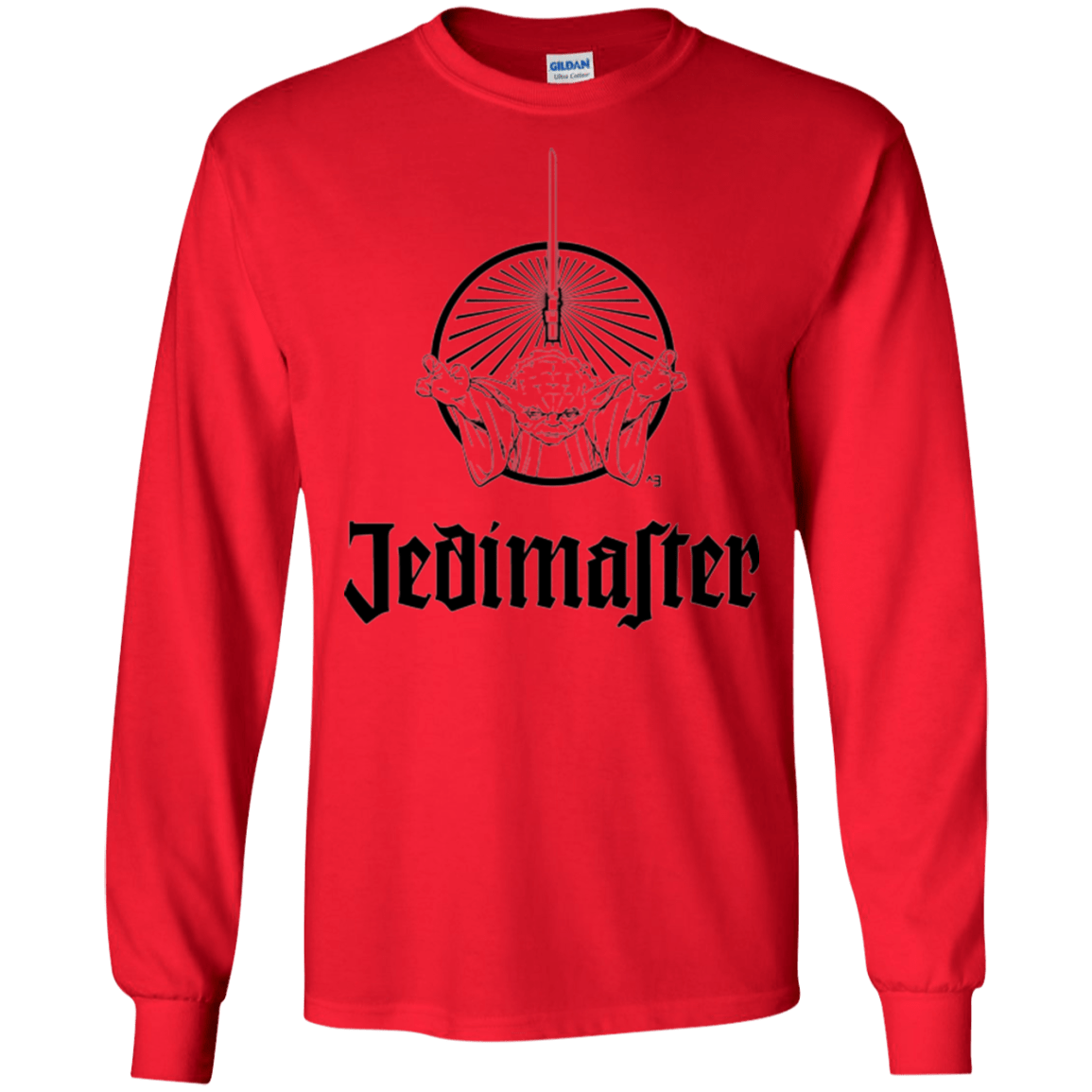 T-Shirts Red / S Jedimaster Men's Long Sleeve T-Shirt