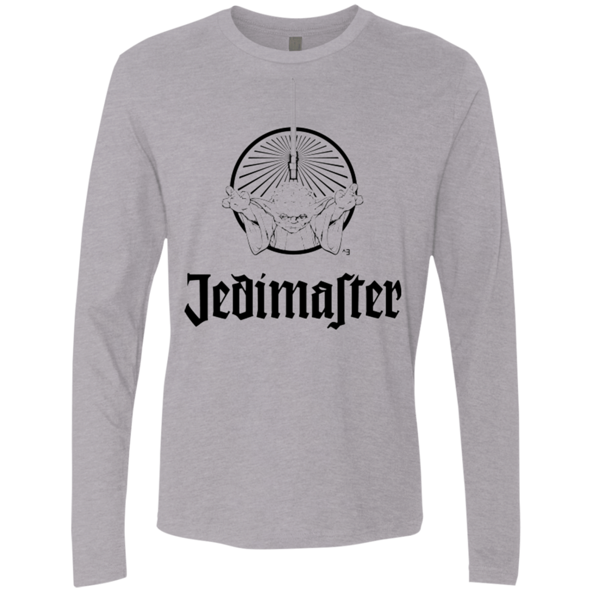 T-Shirts Heather Grey / S Jedimaster Men's Premium Long Sleeve