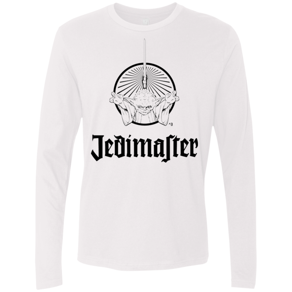T-Shirts White / S Jedimaster Men's Premium Long Sleeve