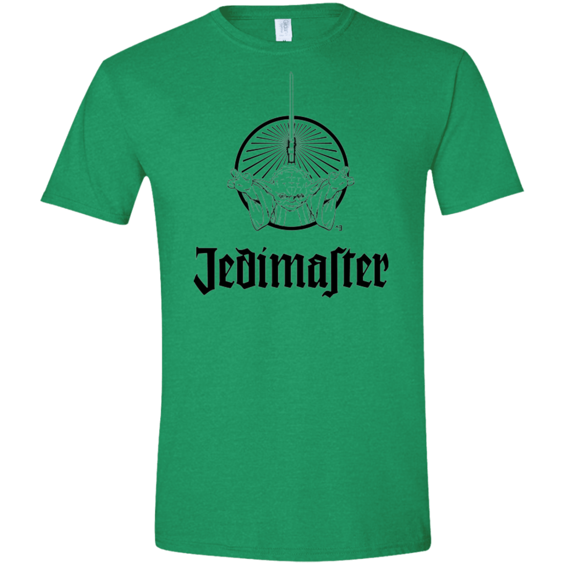 T-Shirts Heather Irish Green / S Jedimaster Men's Semi-Fitted Softstyle