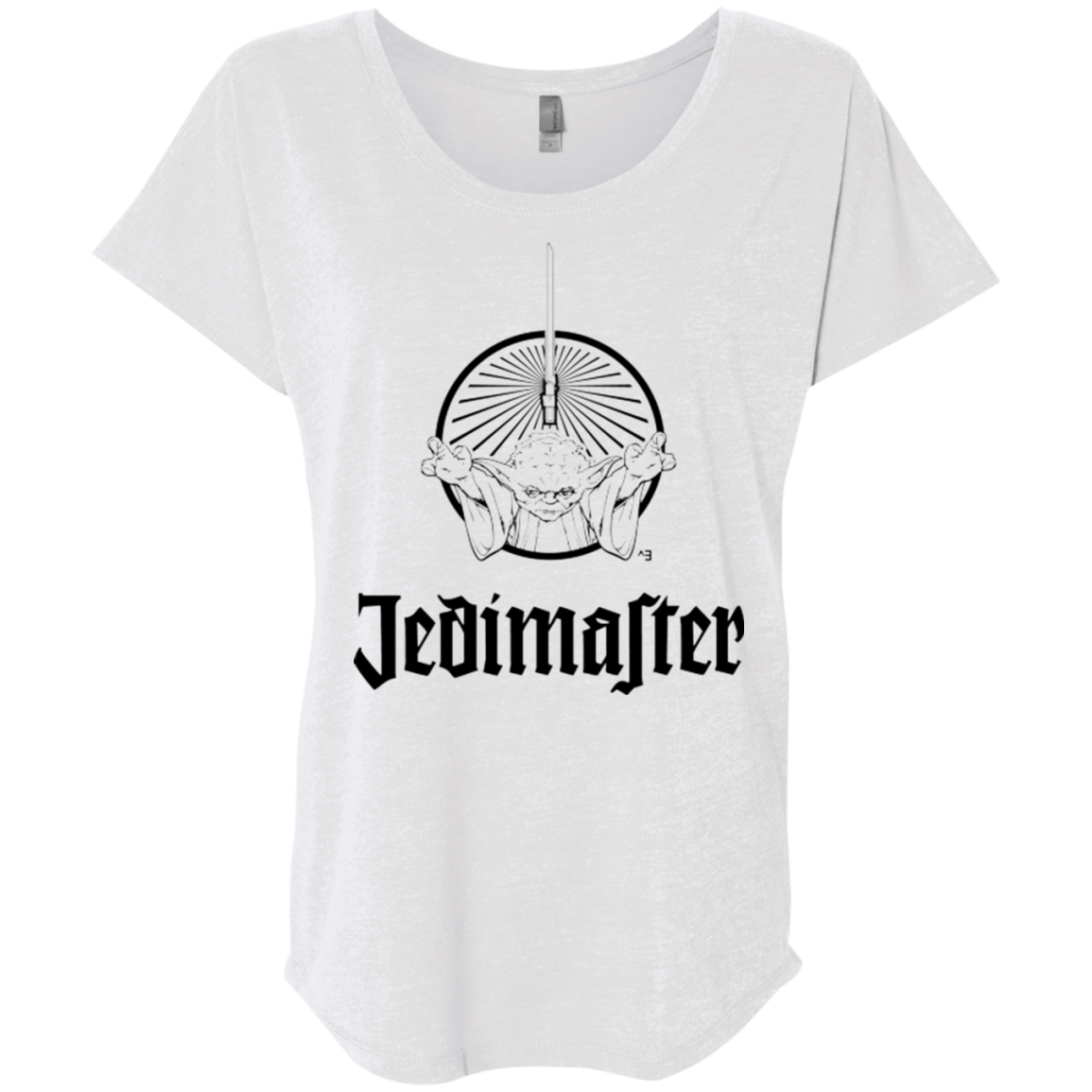 T-Shirts Heather White / X-Small Jedimaster Triblend Dolman Sleeve