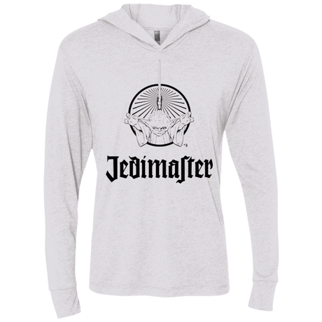 T-Shirts Heather White / X-Small Jedimaster Triblend Long Sleeve Hoodie Tee