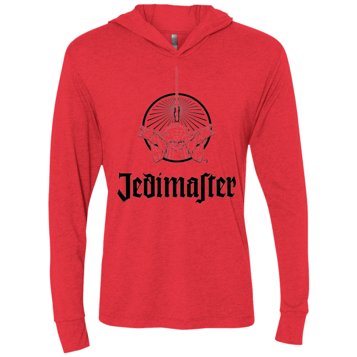 T-Shirts Vintage Red / X-Small Jedimaster Triblend Long Sleeve Hoodie Tee