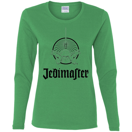T-Shirts Irish Green / S Jedimaster Women's Long Sleeve T-Shirt