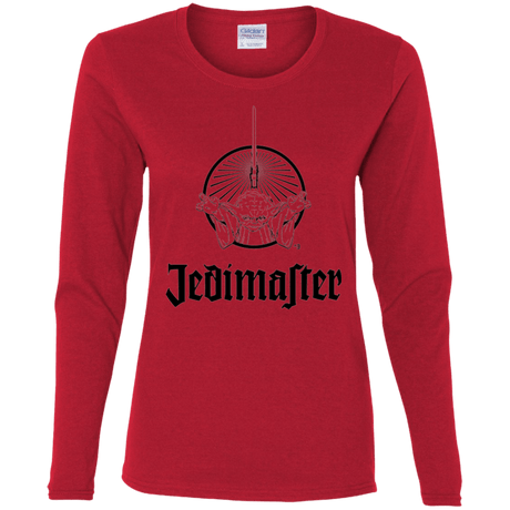 T-Shirts Red / S Jedimaster Women's Long Sleeve T-Shirt