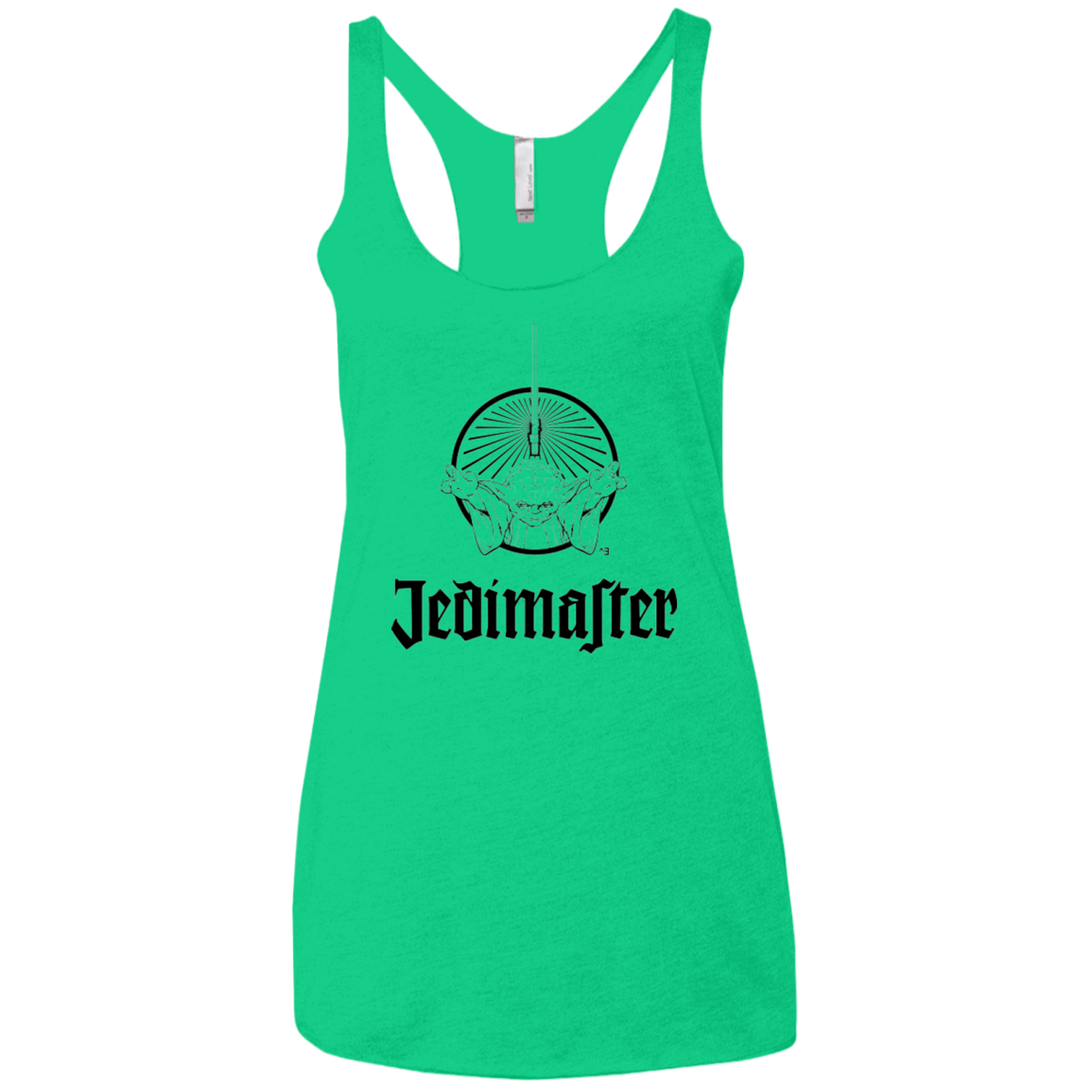 T-Shirts Envy / X-Small Jedimaster Women's Triblend Racerback Tank