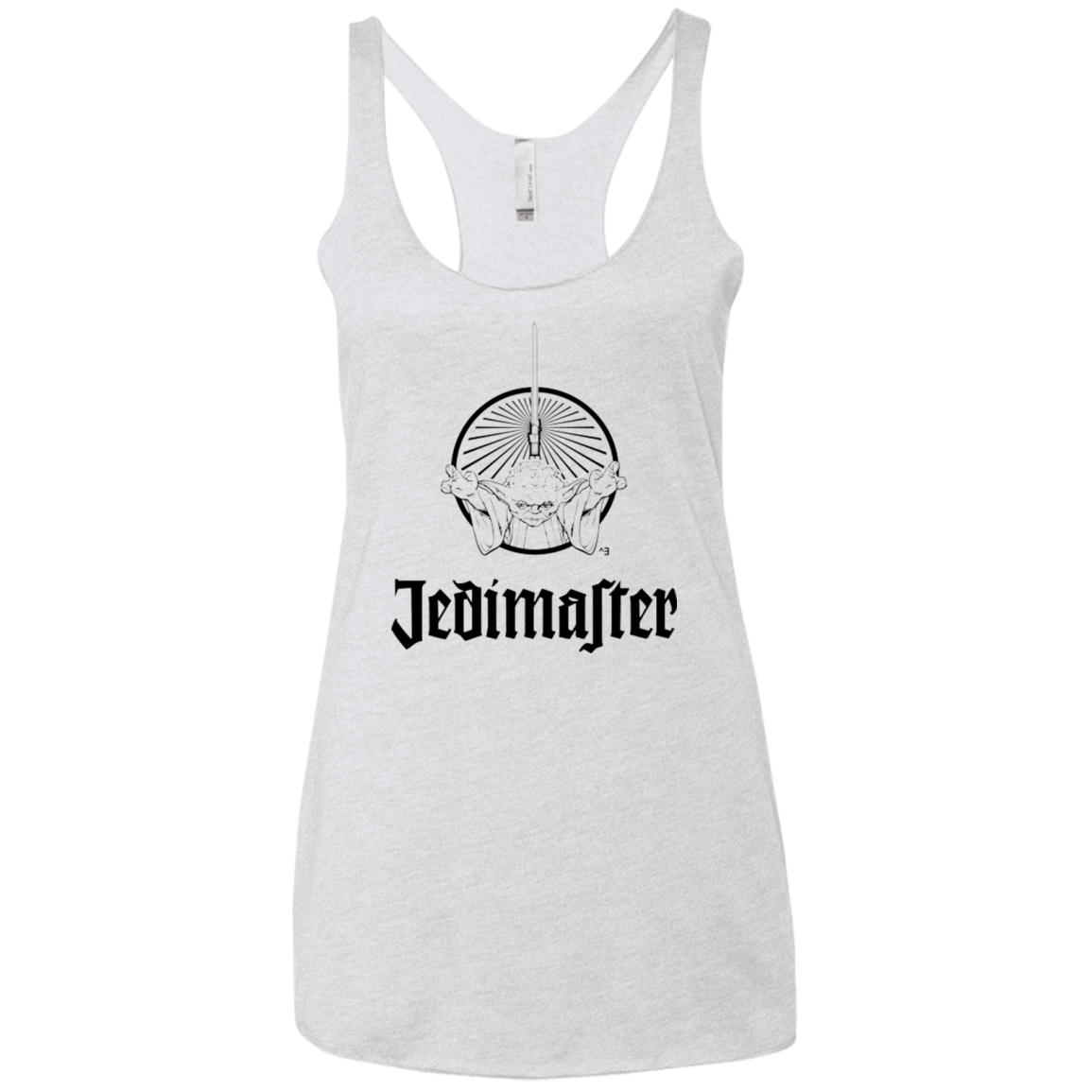 T-Shirts Heather White / X-Small Jedimaster Women's Triblend Racerback Tank