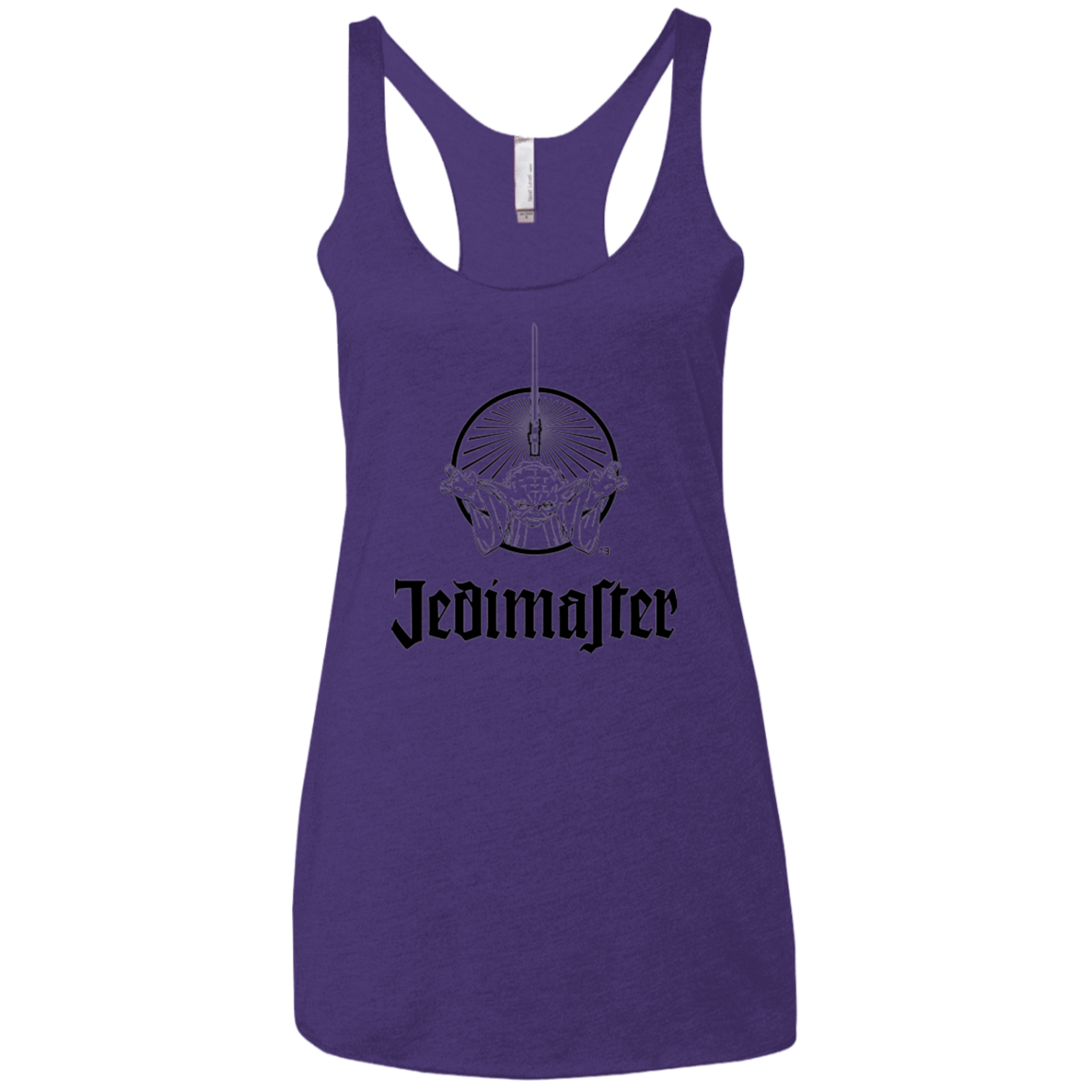 T-Shirts Purple Rush / X-Small Jedimaster Women's Triblend Racerback Tank