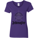 T-Shirts Purple / S Jedimaster Women's V-Neck T-Shirt