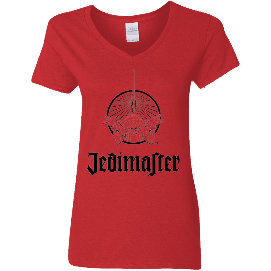 T-Shirts Red / S Jedimaster Women's V-Neck T-Shirt