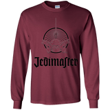 T-Shirts Maroon / YS Jedimaster Youth Long Sleeve T-Shirt