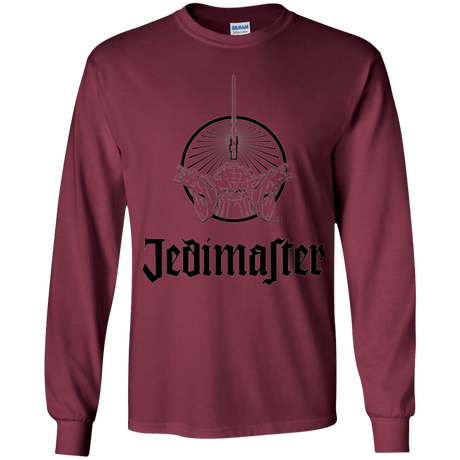 T-Shirts Maroon / YS Jedimaster Youth Long Sleeve T-Shirt