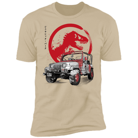 T-Shirts Sand / S Jeep Wrangler YJ Sahara sumi-e Men's Premium T-Shirt