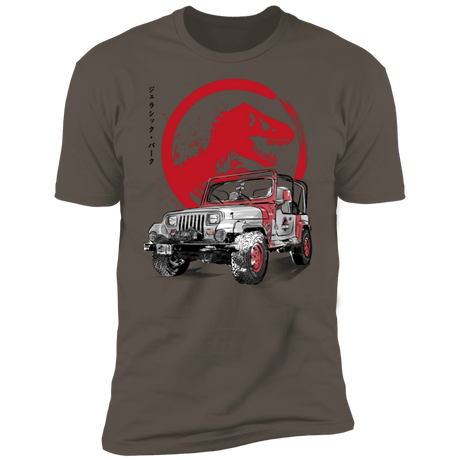 T-Shirts Warm Grey / S Jeep Wrangler YJ Sahara sumi-e Men's Premium T-Shirt