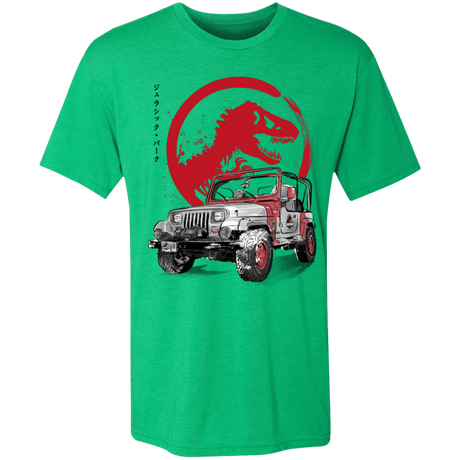 T-Shirts Envy / S Jeep Wrangler YJ Sahara sumi-e Men's Triblend T-Shirt