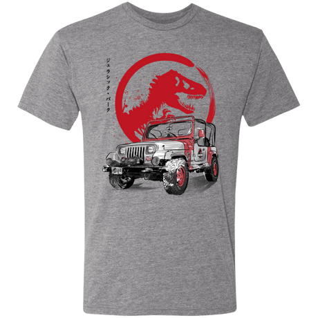 T-Shirts Premium Heather / S Jeep Wrangler YJ Sahara sumi-e Men's Triblend T-Shirt