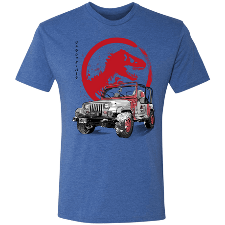 T-Shirts Vintage Royal / S Jeep Wrangler YJ Sahara sumi-e Men's Triblend T-Shirt