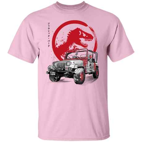 T-Shirts Light Pink / S Jeep Wrangler YJ Sahara sumi-e T-Shirt