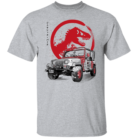 T-Shirts Sport Grey / S Jeep Wrangler YJ Sahara sumi-e T-Shirt