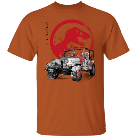 T-Shirts Texas Orange / S Jeep Wrangler YJ Sahara sumi-e T-Shirt
