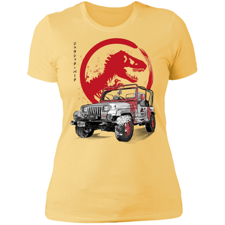 T-Shirts Banana Cream/ / S Jeep Wrangler YJ Sahara sumi-e Women's Premium T-Shirt