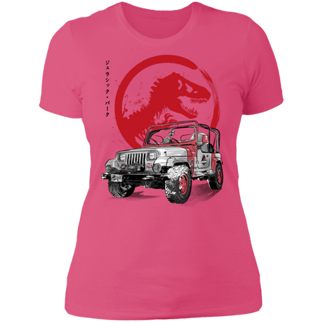 T-Shirts Hot Pink / S Jeep Wrangler YJ Sahara sumi-e Women's Premium T-Shirt