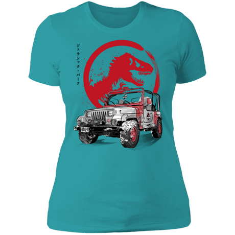 T-Shirts Tahiti Blue / S Jeep Wrangler YJ Sahara sumi-e Women's Premium T-Shirt