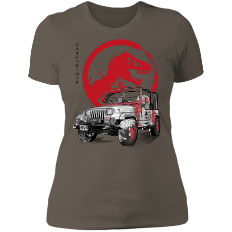 T-Shirts Warm Grey / S Jeep Wrangler YJ Sahara sumi-e Women's Premium T-Shirt