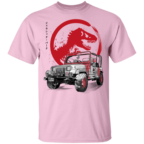 T-Shirts Light Pink / YXS Jeep Wrangler YJ Sahara sumi-e Youth T-Shirt