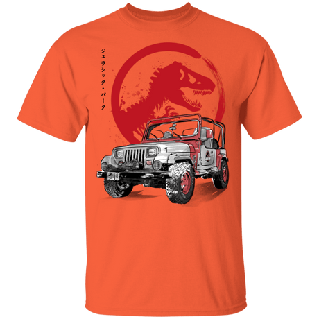 T-Shirts Orange / YXS Jeep Wrangler YJ Sahara sumi-e Youth T-Shirt