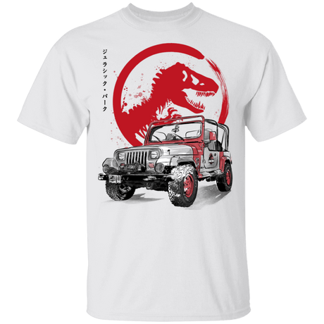 T-Shirts White / YXS Jeep Wrangler YJ Sahara sumi-e Youth T-Shirt