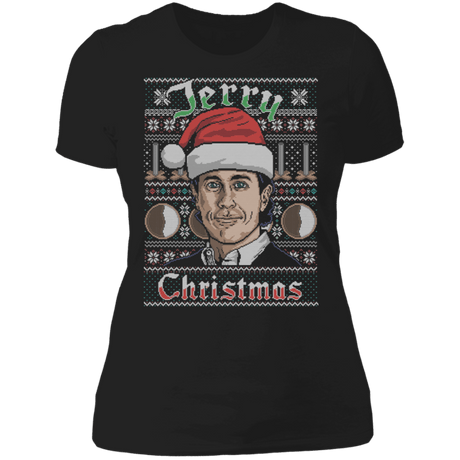 T-Shirts Black / X-Small Jerry Christmas Ugly Sweater Women's Premium T-Shirt