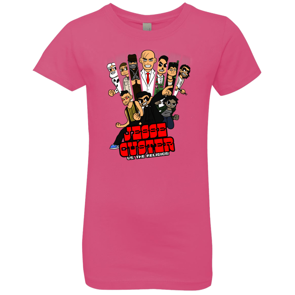 T-Shirts Hot Pink / YXS Jesse Custer vs The Religion Girls Premium T-Shirt