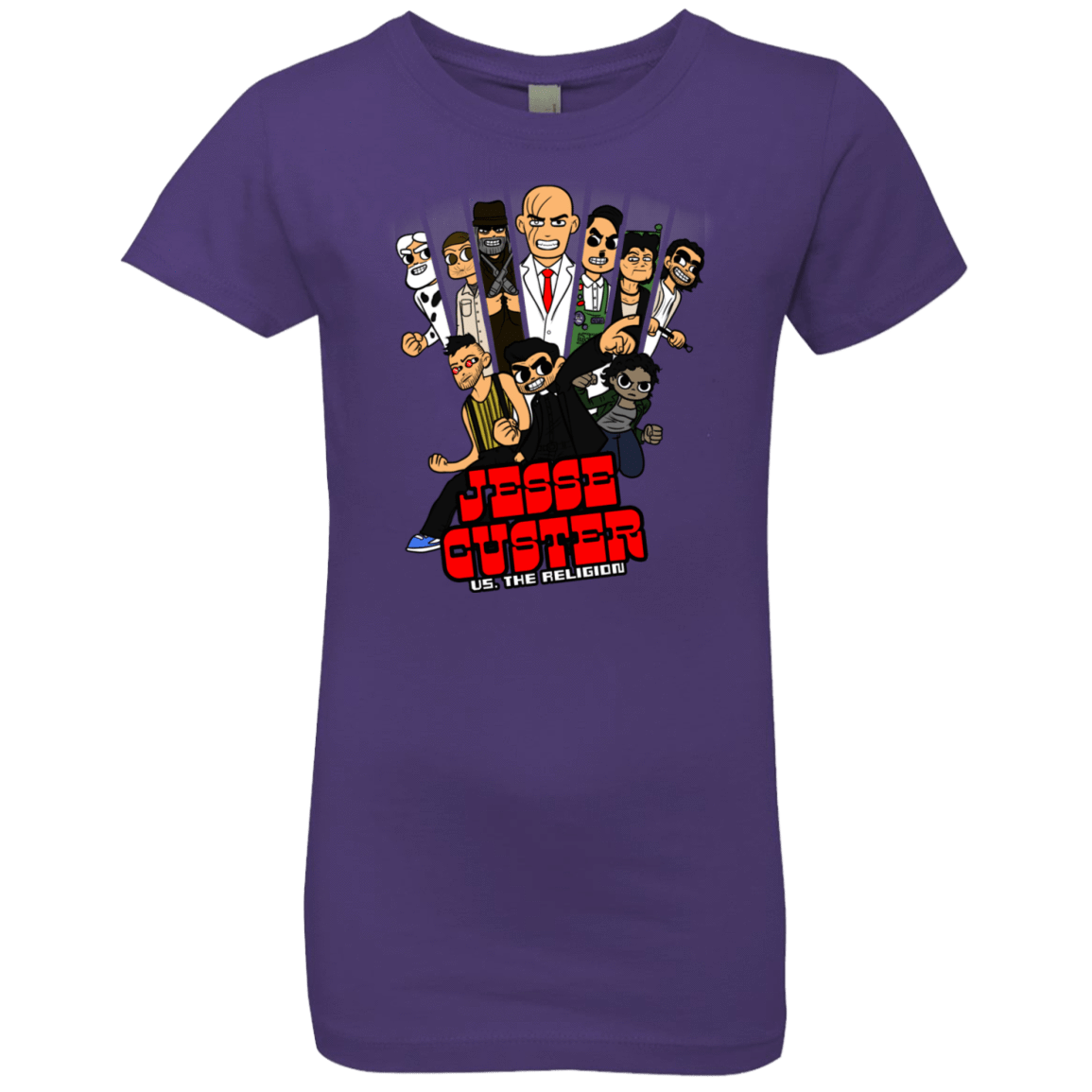 T-Shirts Purple Rush / YXS Jesse Custer vs The Religion Girls Premium T-Shirt