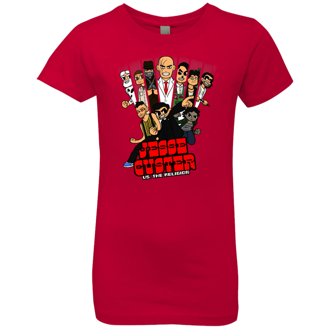 T-Shirts Red / YXS Jesse Custer vs The Religion Girls Premium T-Shirt