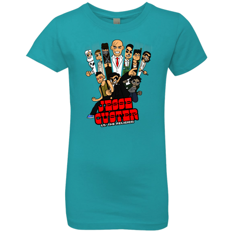 T-Shirts Tahiti Blue / YXS Jesse Custer vs The Religion Girls Premium T-Shirt