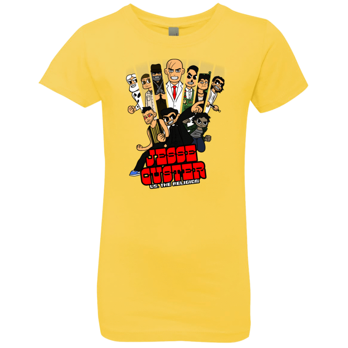 T-Shirts Vibrant Yellow / YXS Jesse Custer vs The Religion Girls Premium T-Shirt