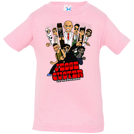 T-Shirts Pink / 6 Months Jesse Custer vs The Religion Infant Premium T-Shirt